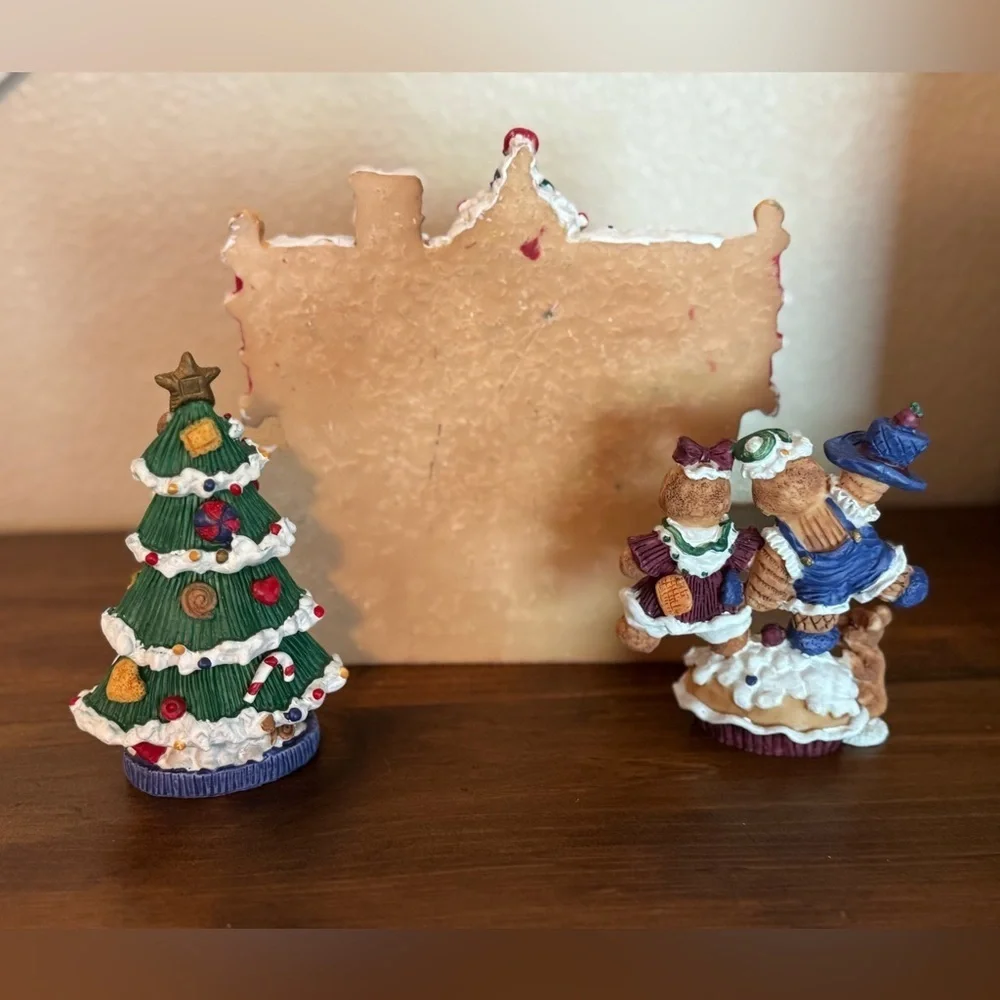 Vintage 3PC Gingerbread house set